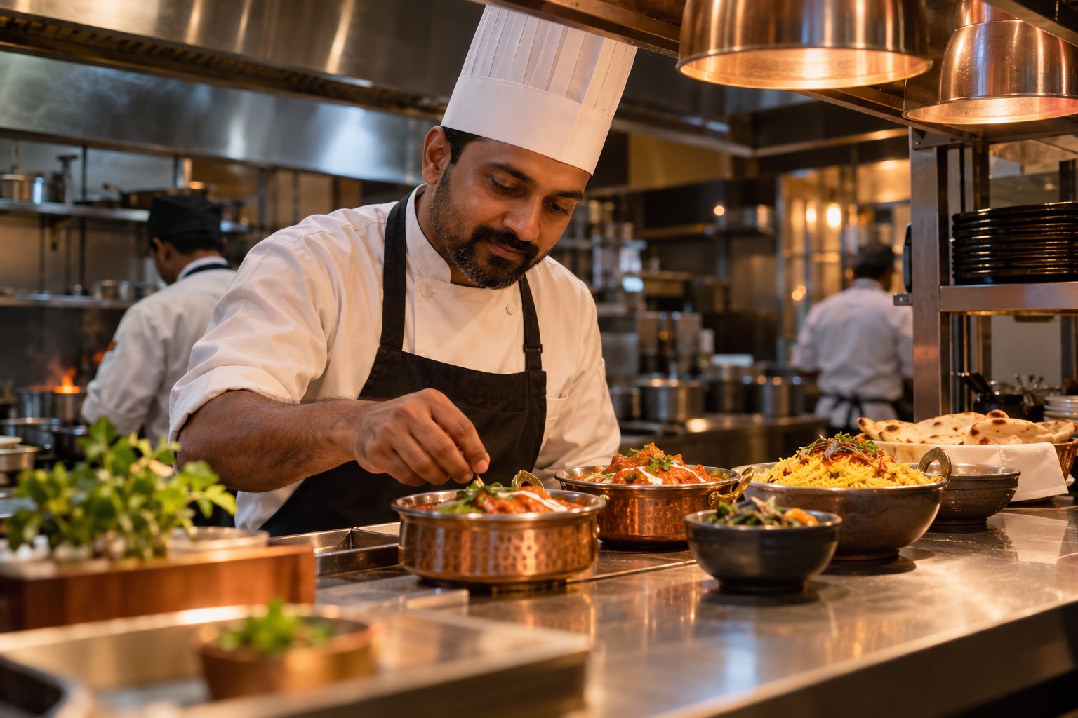 Kitchen display restaurant illustration